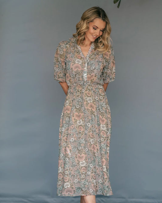 Annique Chiffon dress Paisley